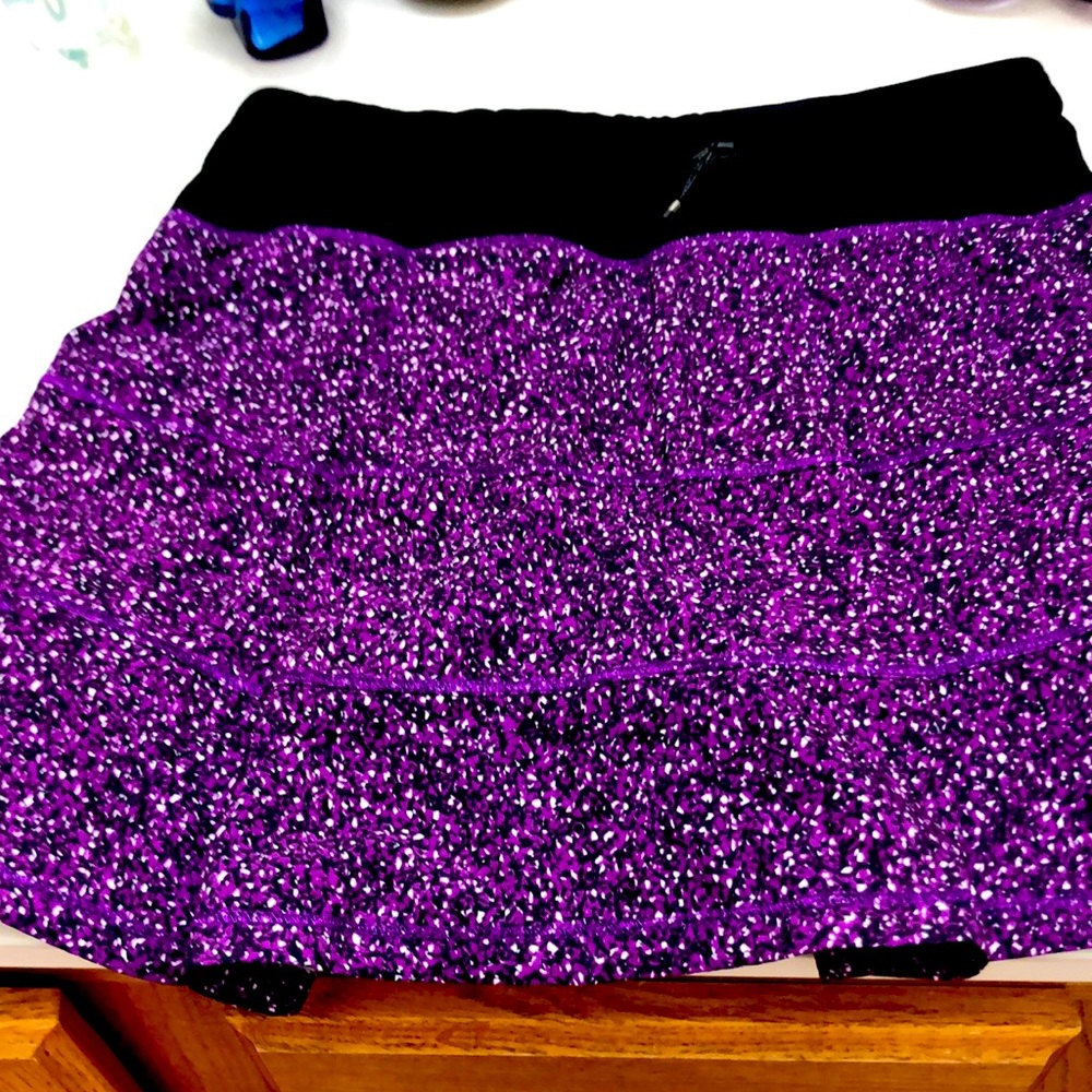 lululemon. Athletics Skort/purple with black and white specks..